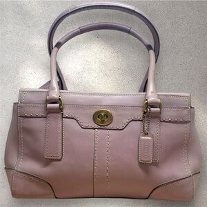 Coach Hamptons Legacy Zip-Top Satchel #11547 Lavender Brass Turnlock 2007